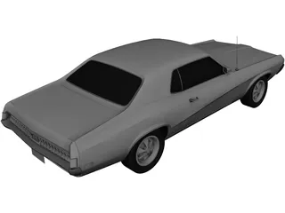 Mercury Cougar Eliminator (1970) 3D Model preview