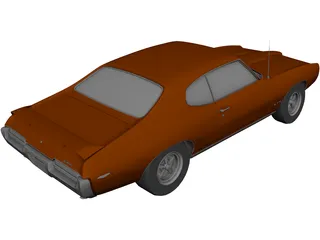 Pontiac GTO (1969) 3D Model preview