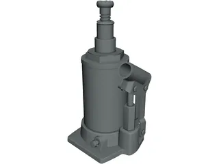 Hydraulic Jack 3D Model preview