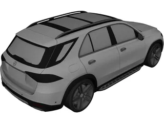 Mercedes-Benz GLE 300d 4matic (2019) 3D Model preview