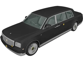Toyota Century Royal (2006) 3D Model preview