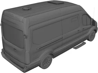 Ford Transit Hightop (2018) 3D Model preview