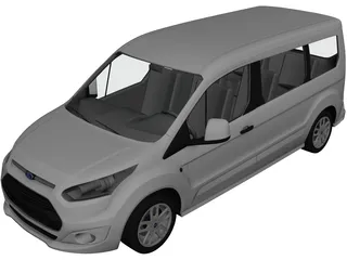 Ford Tourneo Connect (2014) 3D Model preview