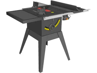 Table Saw 3D Model preview
