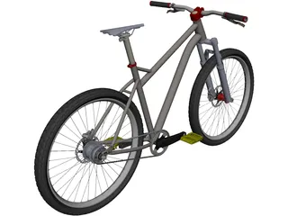 Mountain Bike 3D Model preview