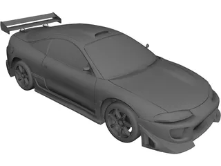 Mitsubishi Eclipse (1995) 3D Model preview