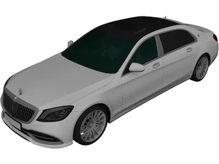 Mercedes-Maybach S650 [W222] 3D Model preview