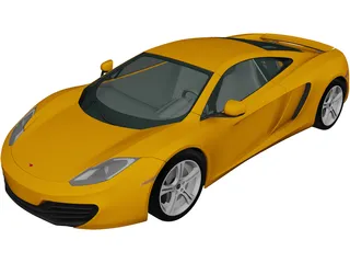 McLaren MP4-12C (2011) 3D Model preview