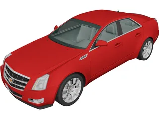 Cadillac CTS Sedan (2007) 3D Model preview