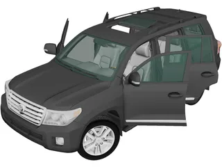 Toyota Land Cruiser [J200] (2012) 3D Model preview
