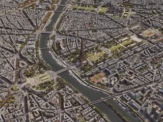 Paris City, France [24M] (2019) 3D Model preview