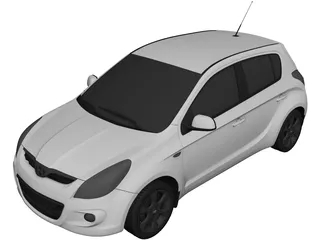 Hyundai i20 3D Model preview