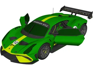 Brabham BT62 (2019) 3D Model preview