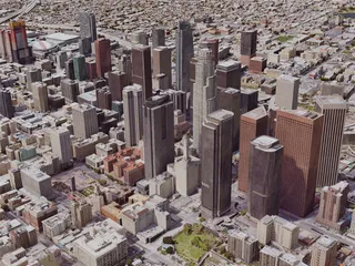 Los Angeles Downtown, California, USA (2019) 3D Model preview