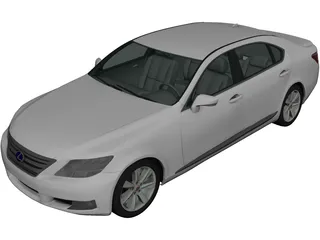 Lexus LS 600h [XF40] (2010) 3D Model preview