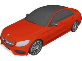 Mercedes-Benz C43 AMG 3D Model preview