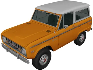 Ford Bronco (1975) 3D Model preview