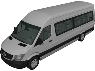 Mercedes-Benz Sprinter H2L3 (2013) 3D Model preview