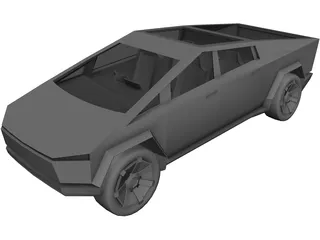 Tesla Cybertruck (2019) 3D Model preview