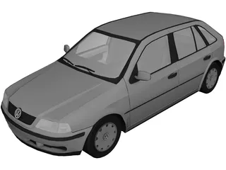 Volkswagen Gol G3 3D Model preview