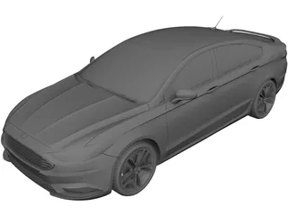 Ford Fusion Titanium (2018) 3D Model preview