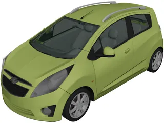 Chevrolet Beat (2010) 3D Model preview