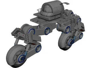Futuristic Trike 3D Model preview