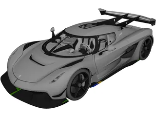 Koenigsegg Jesko (2020) 3D Model preview