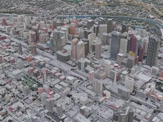 Calgary City, AB, Canada (2019) 3D Model preview
