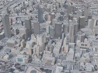 Dallas City, TX, USA (2019) 3D Model preview