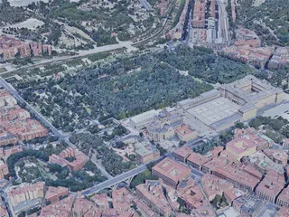 Madrid City, Spain (2019) 3D Model preview