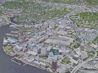 Norfolk City, VA, USA (2019) 3D Model preview