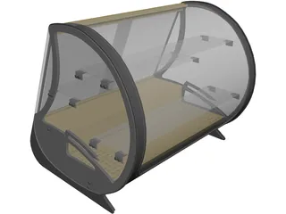 Showcase Refregirator 3D Model preview