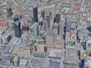 Minneapolis City, MN, USA (2019) 3D Model preview