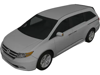 Honda Odyssey (2011) 3D Model preview