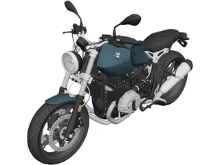 BMW R nineT Pure (2018) 3D Model preview