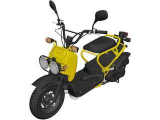 Honda NPS50 Zoomer Ruckus (2005) 3D Model preview