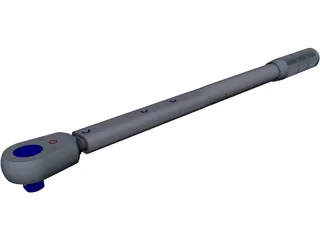 Torque Wrench 3D Model preview