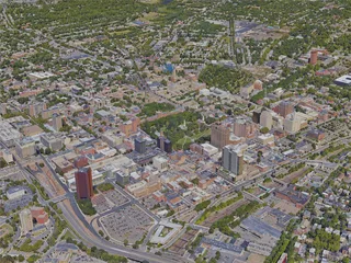 New Haven City, CT, USA (2019) 3D Model preview