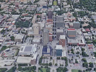 Raleigh City, NC, USA (2019) 3D Model preview