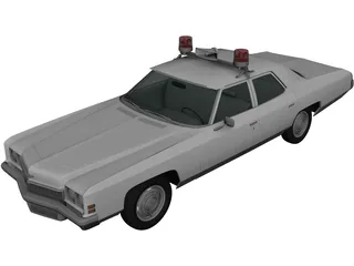 Chevrolet Impala Police (1972) 3D Model preview