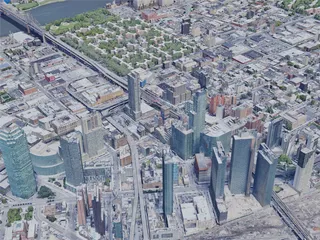 New York City, Queens, USA (2019) 3D Model preview