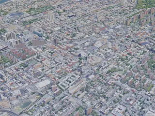New York City, The Bronx, USA (2019) 3D Model preview