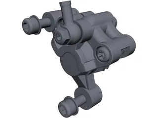 Formula Mountain Bike Brake Caliper 3D Model preview