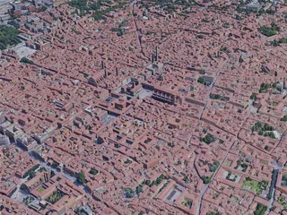 Bologna City, Italy (2019) 3D Model preview