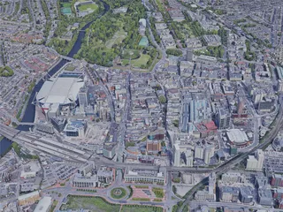 Cardiff City, UK (2019) 3D Model preview