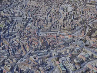 Lausanne City, Switzerland (2019) 3D Model preview