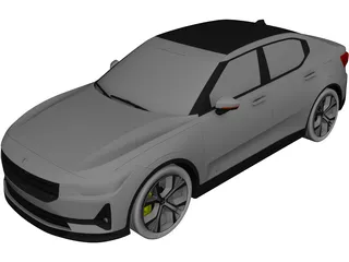 Polestar 2 (2020) 3D Model preview