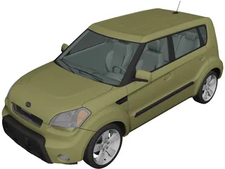Kia Soul (2010) 3D Model preview