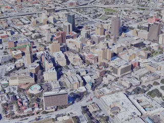 San Antonio City, TX, USA (2019) 3D Model preview